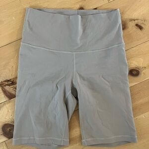 Women's Gray High-Waisted Shorts